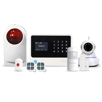

433MHz High definition alexa alarm system with 8 scene and 20 ifttt settings wireless wifi security home alarm system