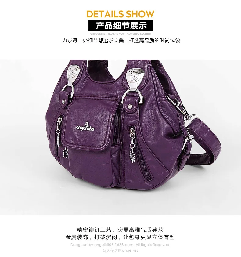 Женская Повседневная Высококачественная прочная сумка-хобо из искусственной кожи, дизайнерская женская сумка-портфель для отдыха, большие сумки на плечо, дамская сумка для покупок
