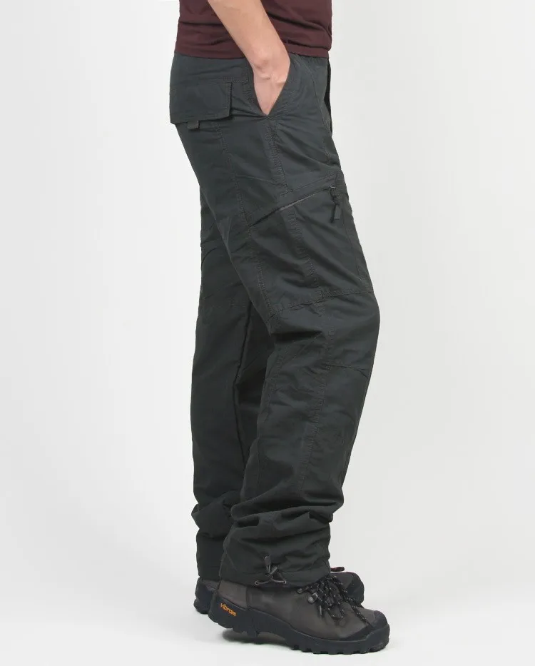 M-6XLMens зимние штаны толстые теплые брюки Карго повседневные флисовые карманы меховые брюки размера плюс Модные свободные мешковатые рабочие