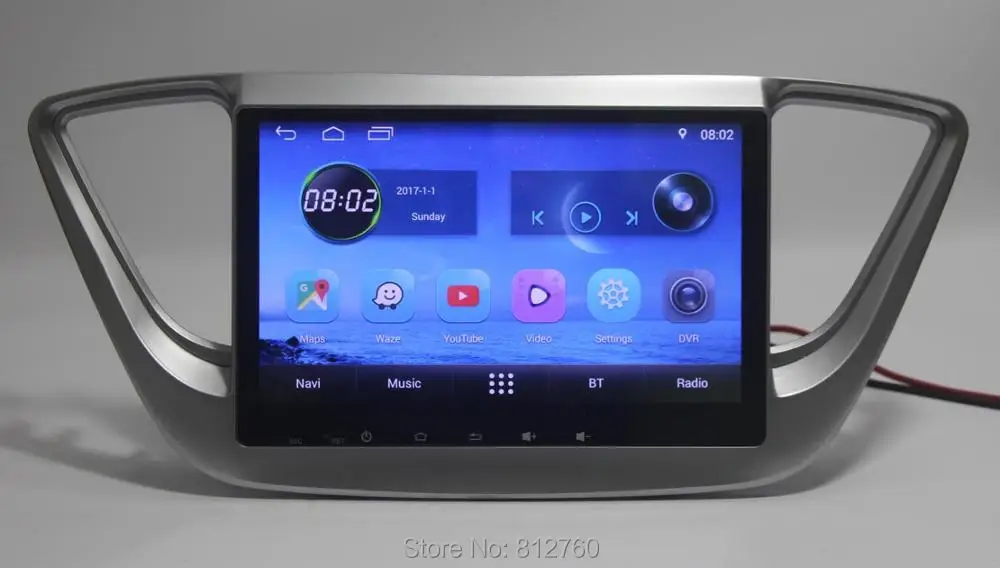 Cheap Nedehe 9 inch Octa Core 2G+32G Android 8.0 car dvd player GPS navigation Car Radio Stereo for Hyundai Verna Solaris 2017 0