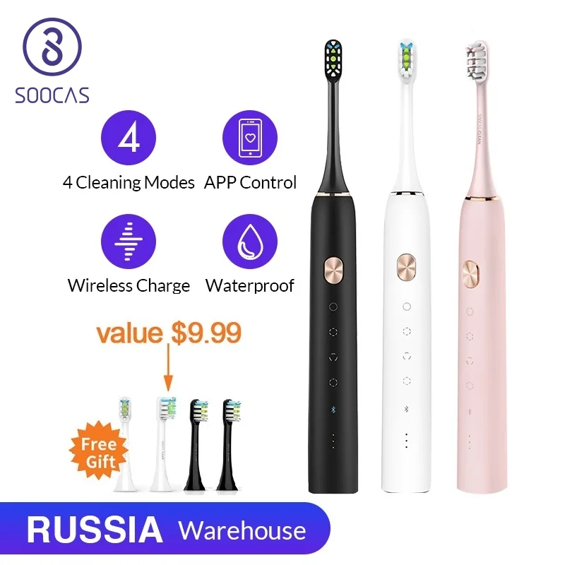 

Xiaomi Mijia Toothbrush SOOCAS X3 Sonic Electric Tooth brush Adult Waterproof Ultrasonic Automatic Teeth Brush USB Rechargeable