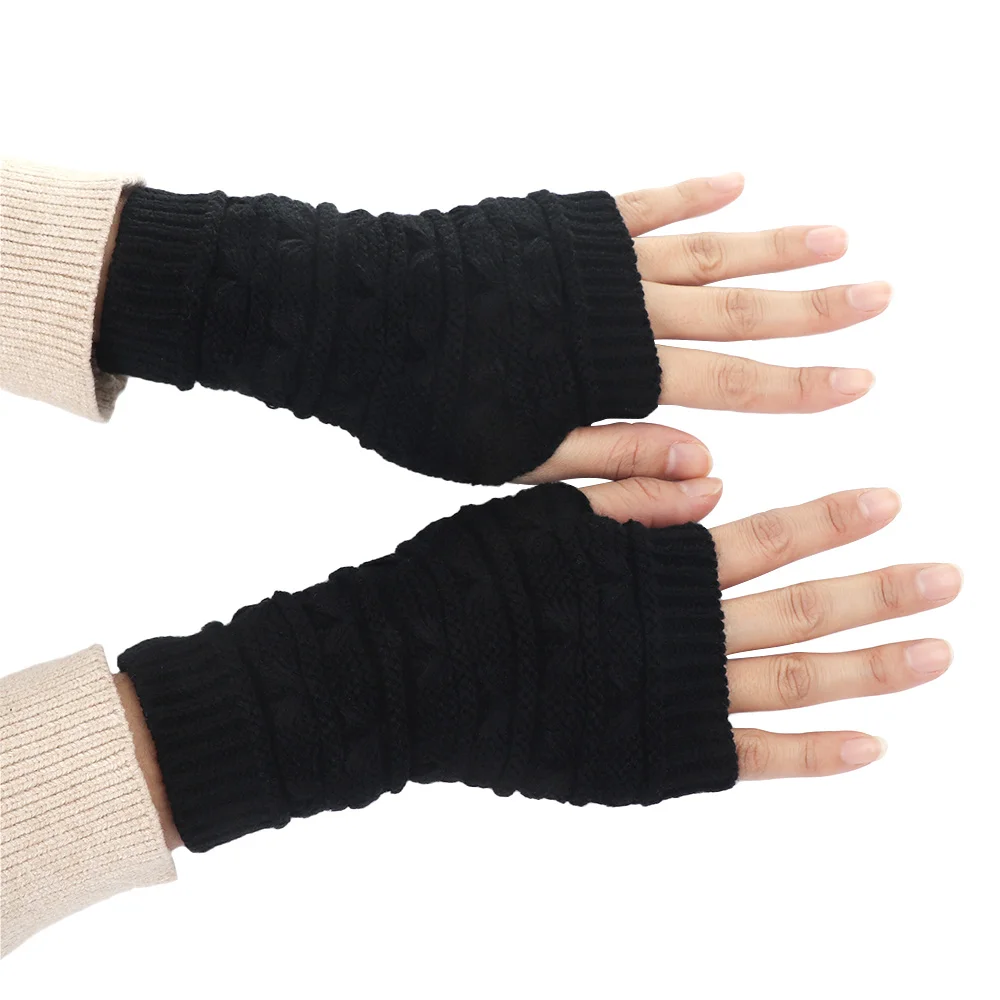 Women Gloves Stylish Hand Warmer Winter Gloves Women Arm Crochet