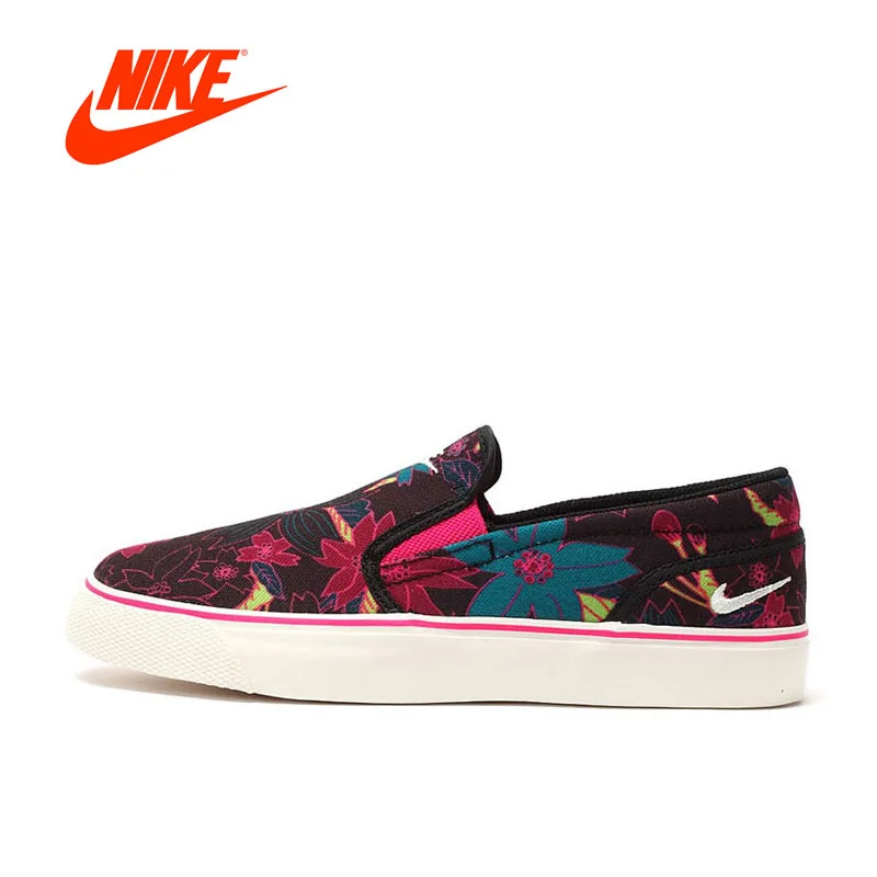 

Original New Arrival Official NIKE Toki Slip Women's Light Comfortable and Breathable Skateboarding Shoes