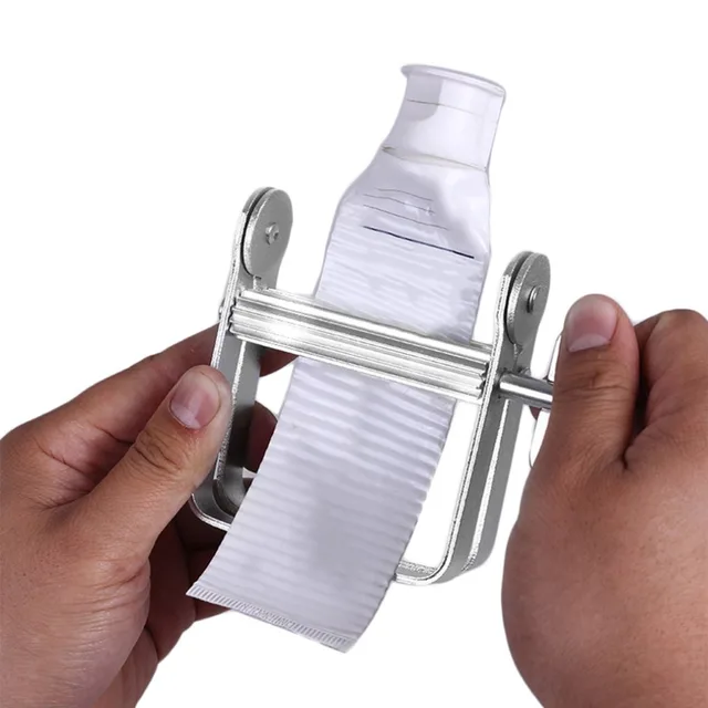 Aluminum Manual Toothpaste Dispenser Tooth Paste Tube Squeezer Bathroom