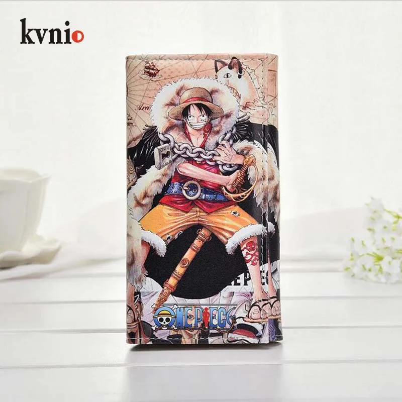 KVNIO японский стиль мультяшный принт &quotOne Piece&quot кошельки-комиксы Мужской Длинный