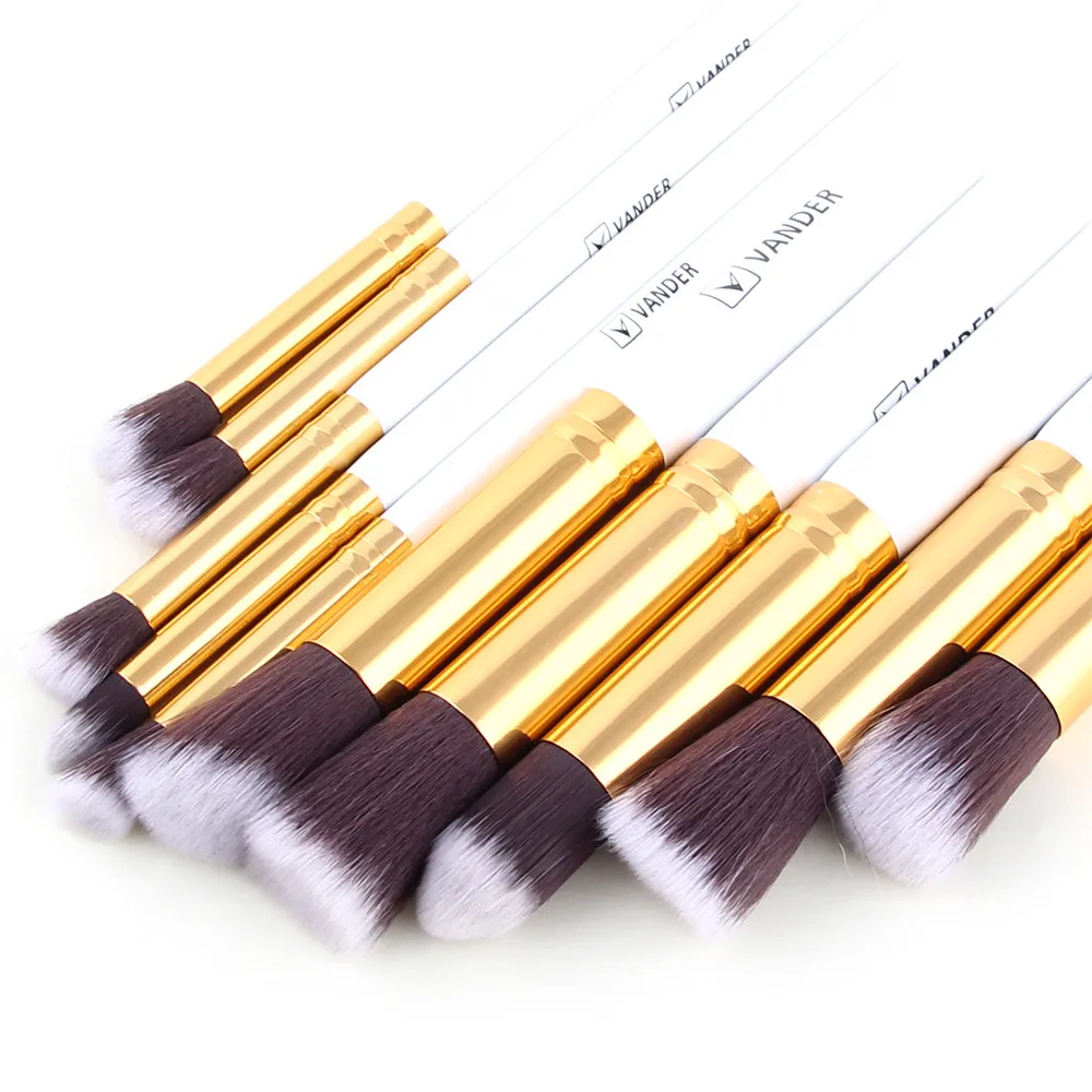 Vander Makeup 10 Pieces Brushes Set Beauty maquiagem Cosmetics Foundation Blending Blush Make up Brush Styling Tools Kit Set (3)