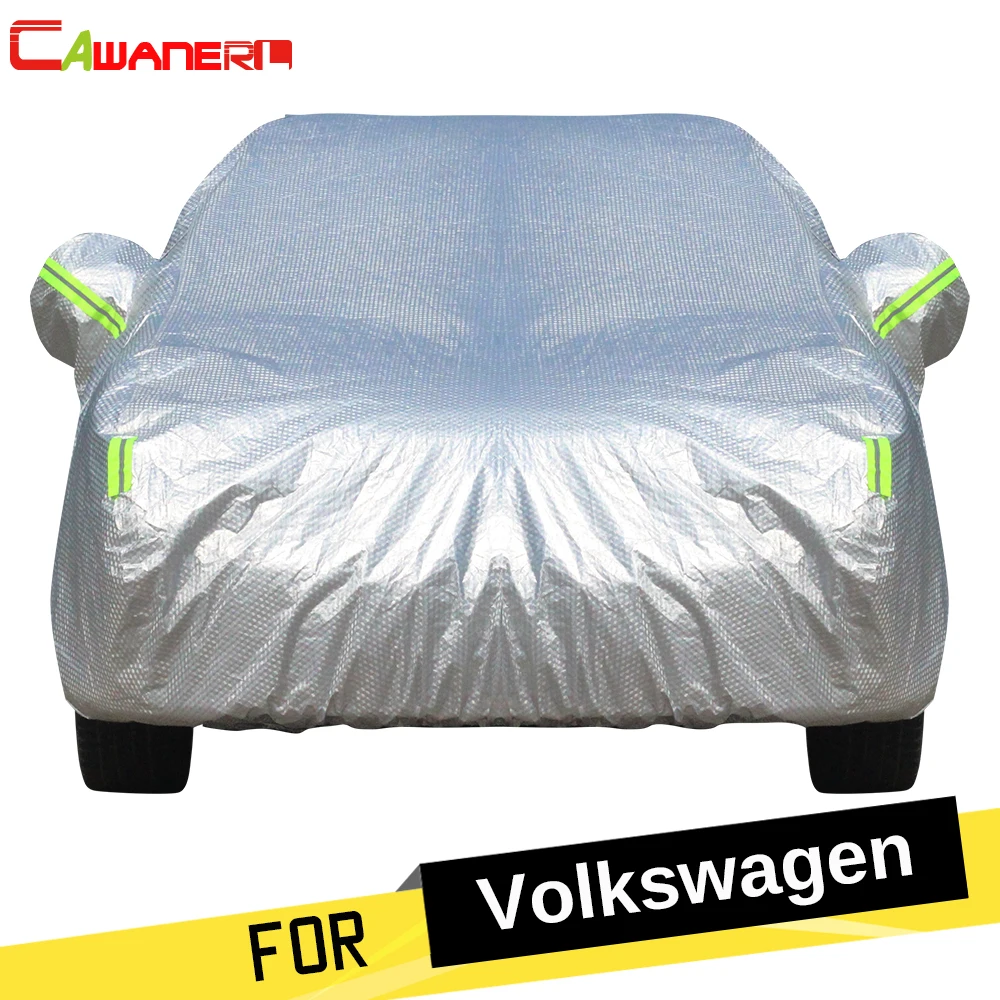 Cawanerl Waterproof Car Cover Sun Snow Hail Rain Protect Thicken Cotton