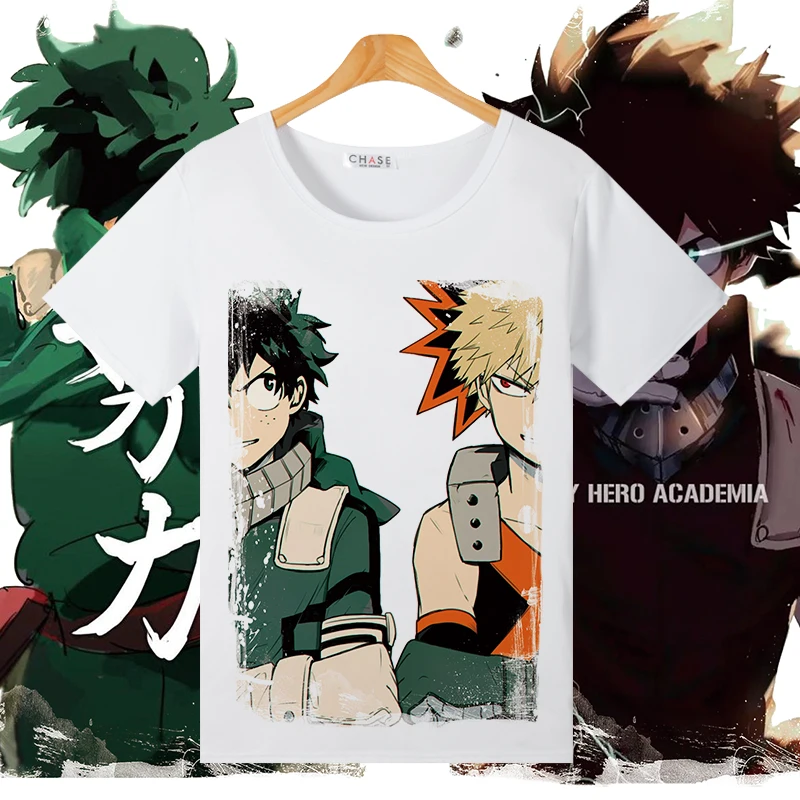 Футболка для косплея «My Hero Academy» izku Midoriya Bakugou Katsuki, летняя футболка для женщин/мужчин, топ-футболка, костюм для косплея на Хэллоуин - Color: 21