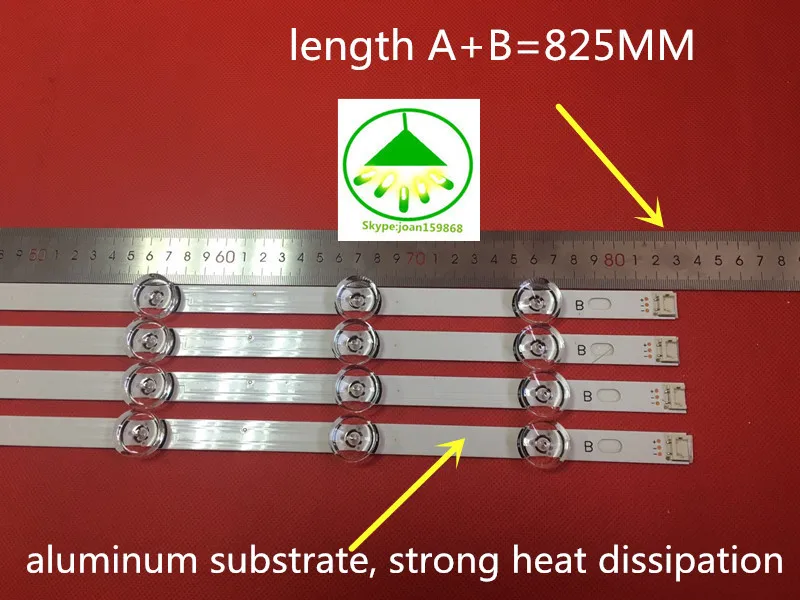 825 мм светодиодный Подсветка лампы Газа 8 светодиодный s для LG INNOTEK DRT 3,0 42 "_ A/B Тип REV01 REV7 131202 42 дюйма ЖК-дисплей монитор 2 комплекта