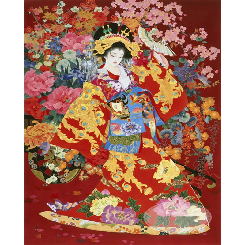 Учида козабуро картины гейша закат