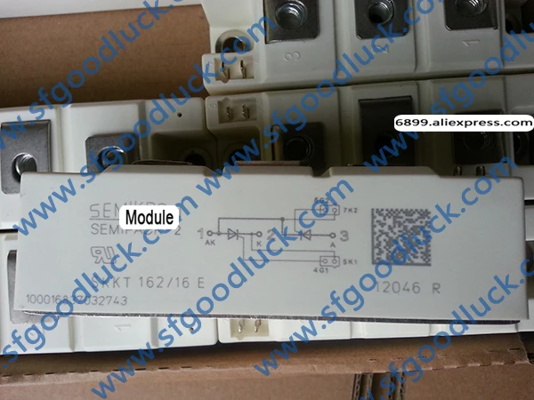 

SKKT162/16E Thyristor/Diode Module 1600V 160A Case A21 mass(approx.):165g