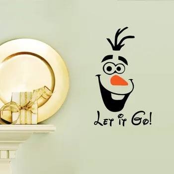 

10pcs/Pack Olaf Style Let It Go Wall Vinyl Decal Stickers DIY Kids Art Mural