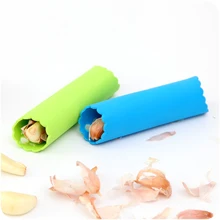 Artículos creativos para el hogar, utensilios de cocina prácticos para el día a día, pelador de ajos, material de silicona de grado alimenticio