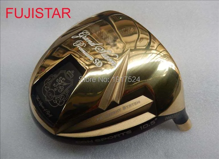 Клюшка для гольфа fujistar GIGA Grand Slam premium SD high COR titanium golf driver head gold color 10,5 deg Лофт