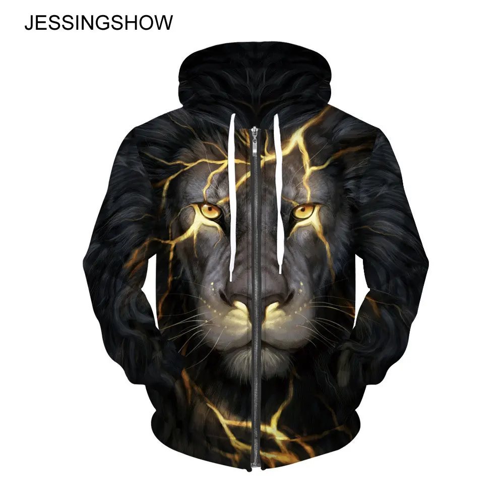 Толстовка JESSINGSHOW Мужская и женская с капюшоном длинными рукавами 3D принтом|sweatshirt