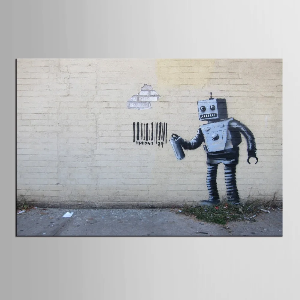 1 panel Art Follow Your Dreams Painting Prints On Canvas Colorful Graffiti Monkey Street Wall for Home Decor | Дом и сад