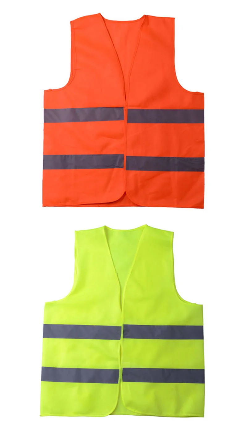 Car Goods Reflective Vest High Visibility Fluorescent Safety Vest Outdoor Clothing Night Running Contest Light-Reflective Vest 45
