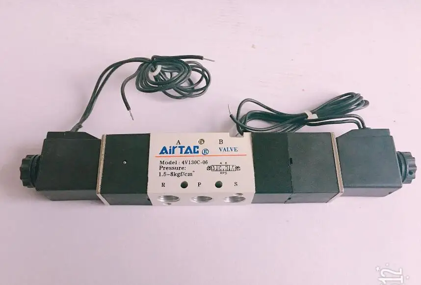 

Air Solenoid Valves 4V130C-06 3 Position 5 Port 1/8" Pneumatic Control Valve