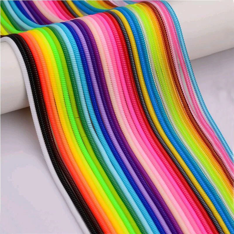 RACAHOO 50cm Double Colors Data Cable Protective Sleeve Spring Twine For Iphone USB Charging earphone Case Cover Cable Winder2