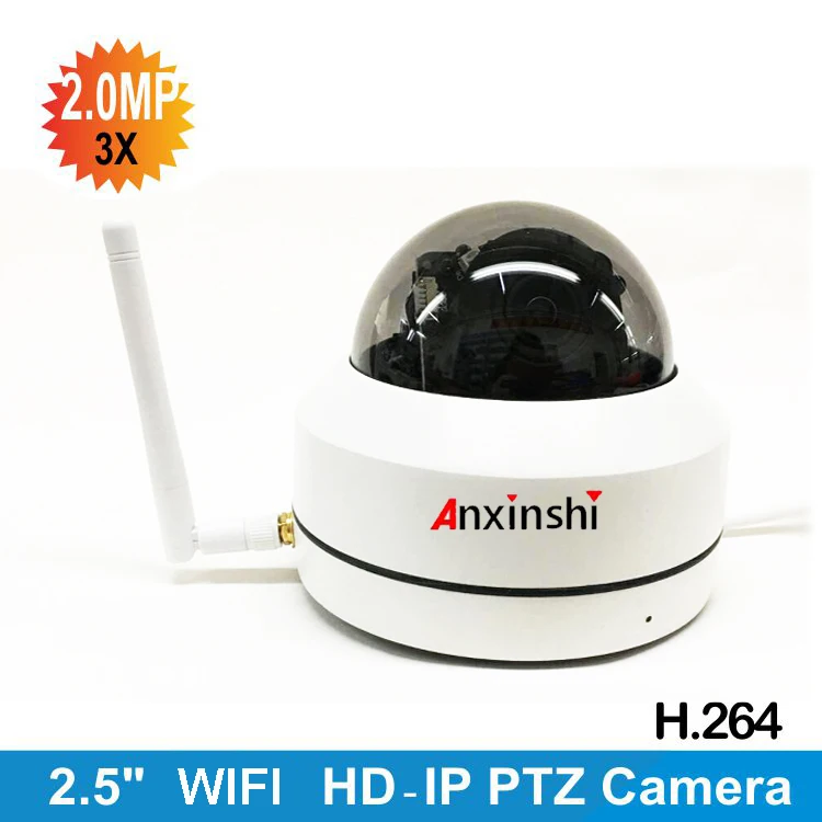 

New design 2.5 inch1080P Wireless IP Mini PTZ camera IP camera 3X zoom vandalproof wifi PTZ camera