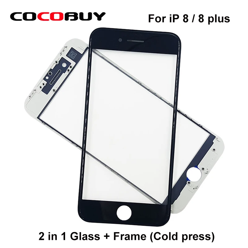 10 Pcs/Lot Free ship 2 in 1 Top quality Front Glass with Frame for iPhone 8 iphone 8 plus 10 Pcs/Lot Free ship 2 in 1 Top quality Front Glass with Frame for iPhone 8 iphone 8 plus