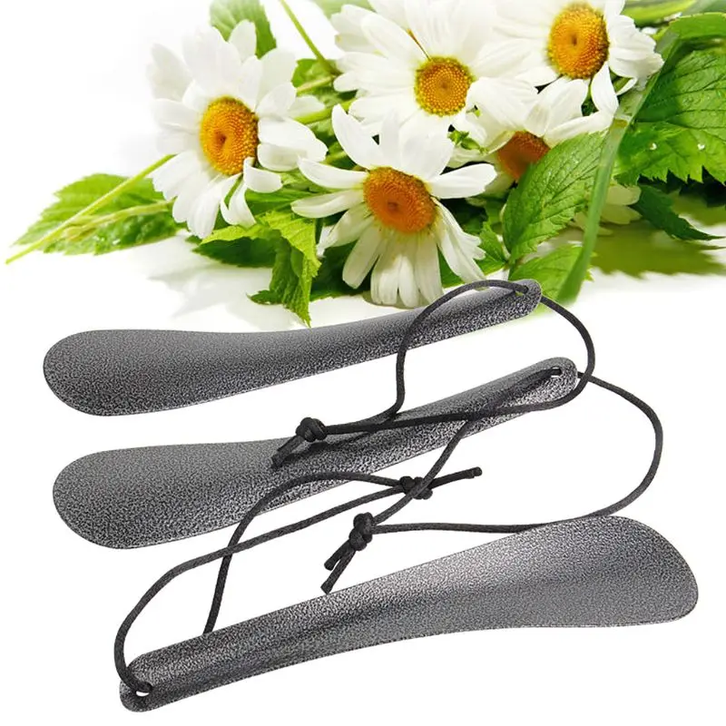 

Stainless Iron Shoe Horns Professional Shoehorn Lifter Flexible Sturdy Anti Slip Easy Handle Spoon Convenient Household Tool