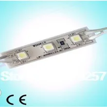 100 шт./лот DC12V Водонепроницаемый 3 шт. 3528 SMD led модуль 45*12*7 мм белый/теплый белый /красный/зеленый/синий/желтый