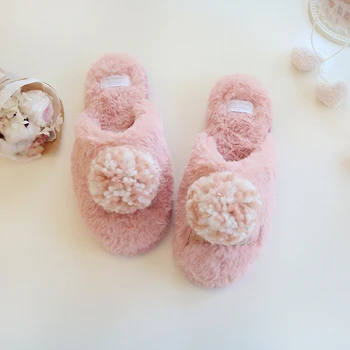 

Cute whale home Slippers for women Winter KEEP Warm House women Plush Shoes slippers Soft Flat shoes slides