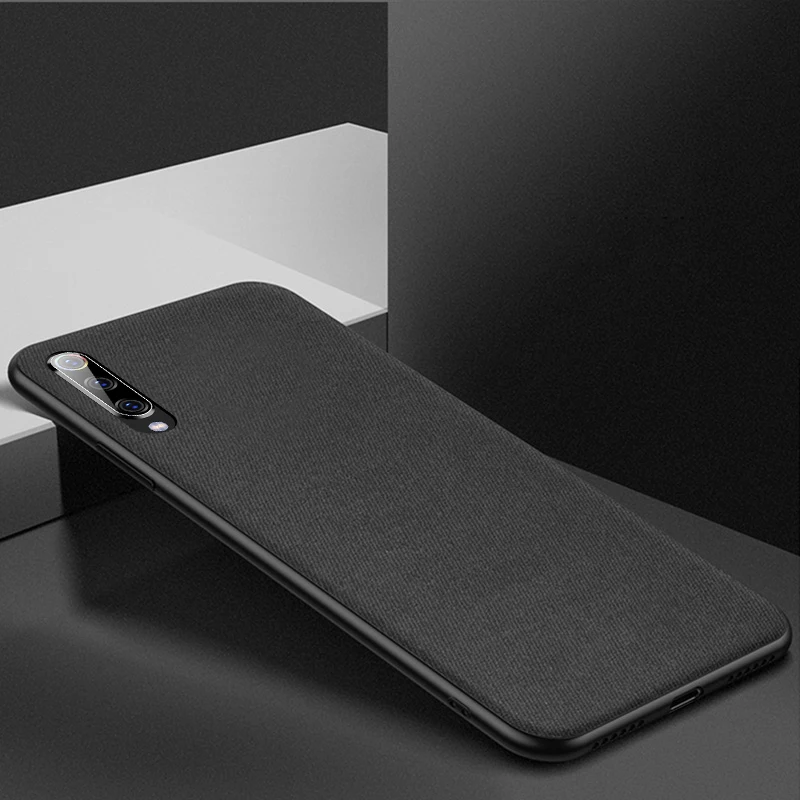 

Ultra-thin Breathable Cloth Phone Case Luxury Business Soft Silicone Shockproof Case For Mi 5X 6 Redmi 4X Note5 Back Cover Coque