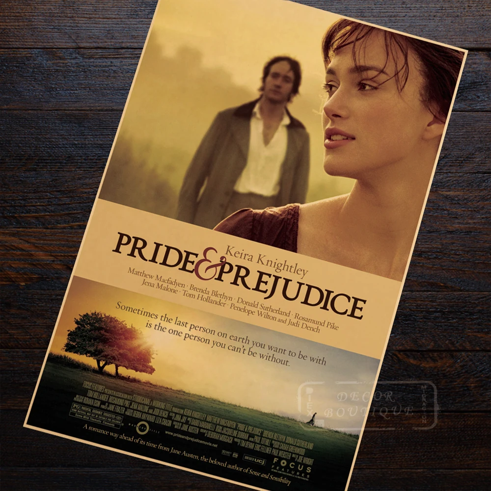 Pride and Prejudice classic Vintage Decorative Posters Kraft Home Decor Gift Wall Sticker Funs Poster British story | Дом и сад