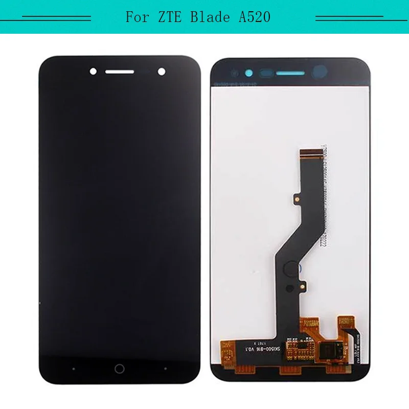

Tested 1pcs/lot For ZTE Blade A520 Full LCD With Touch Screen Glass Digitizer Sensor Assembly Free Shipping