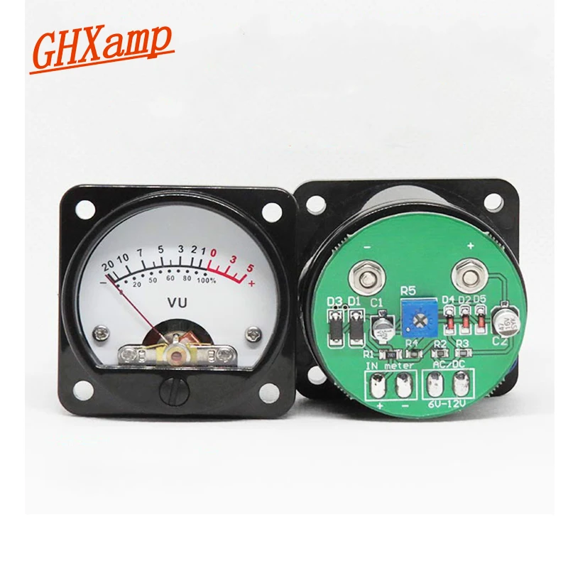GHXAMP VU Meter Tube Amplifier 45mm Pointer LED Level Meter with Backlight for 3W-50W Audio Amplifier Radio Bile Machine DIY GHXAMP VU Meter Tube Amplifier 45mm Pointer LED Level Meter with Backlight for 3W-50W Audio Amplifier Radio Bile Machine DIY