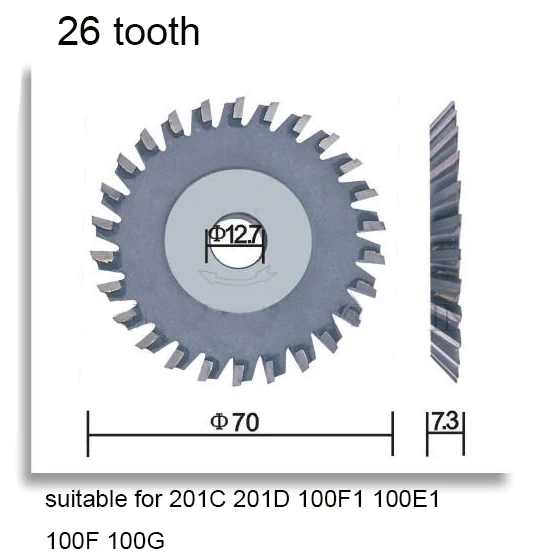 

key cutting machine blade 26 tooth for wenxing machine power tools circular saw blade Titanium
