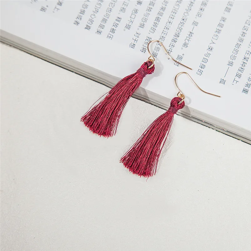 2018 Trendry Earrings for Women Bohemian Earrings Women Long Tassel Fringe Dangle Earrings Jewelry for gift Brincos J05#N (7)