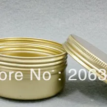 80 г Золотая алюминиевая баночка для крема, косметический контейнер, контейнер с тенями для глаз, прочный контейнер, банка для маски, косметическая банка, косметическая упаковка
