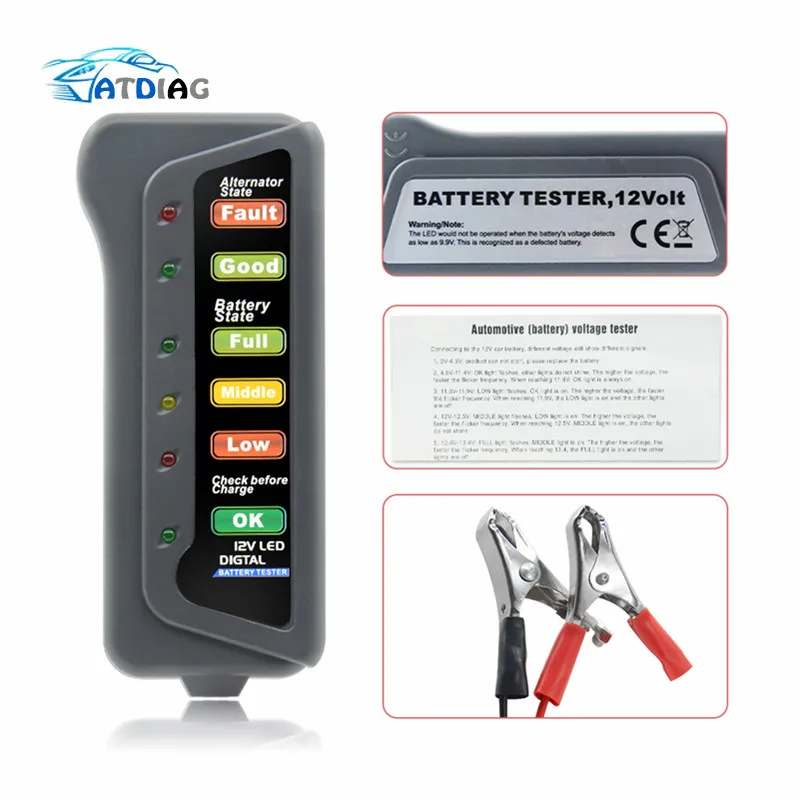 Buy Battery Tester Digital Capacity Tester Checker For