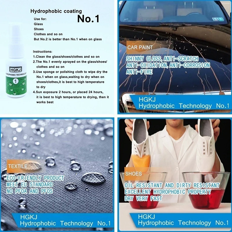 Hgkj 1 до2 ДО4 до 5 лет 20/50 мл автомобиля Стекло средство против запотевания Многофункциональный Нано-гидрофобное покрытие, керамическое авто зеркало непромокаемые агент