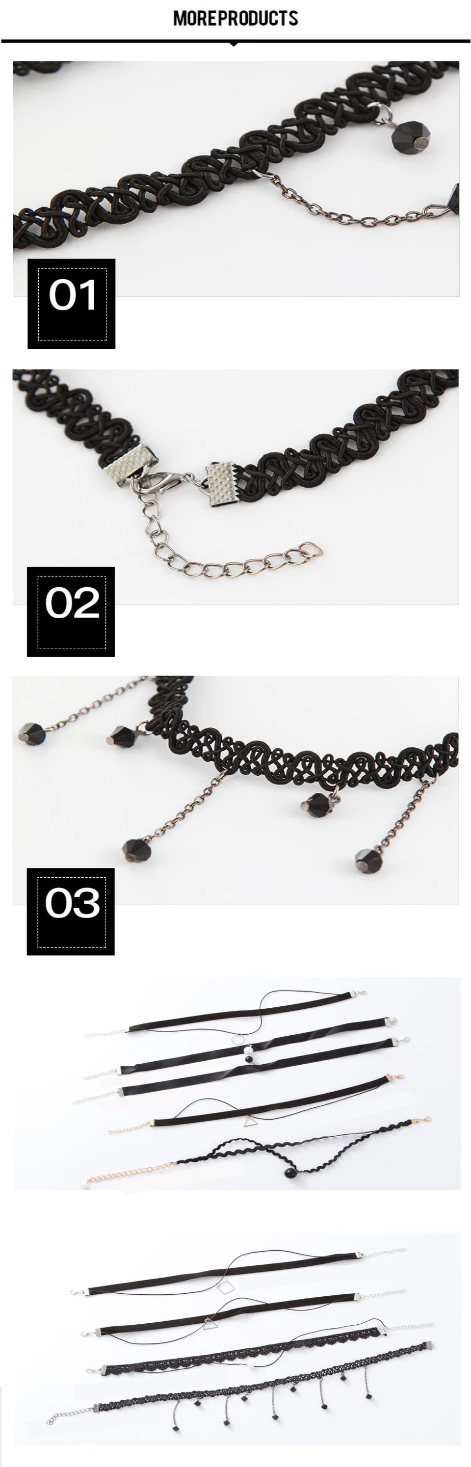 JXXGS Новое поступление модное ожерелье-чокер Винтаж/кружево/черное кожаное ожерелье в стиле «панк» Слои бархатный, покрывающий область ключицы галстук-бабочка, Цепочки и ожерелья