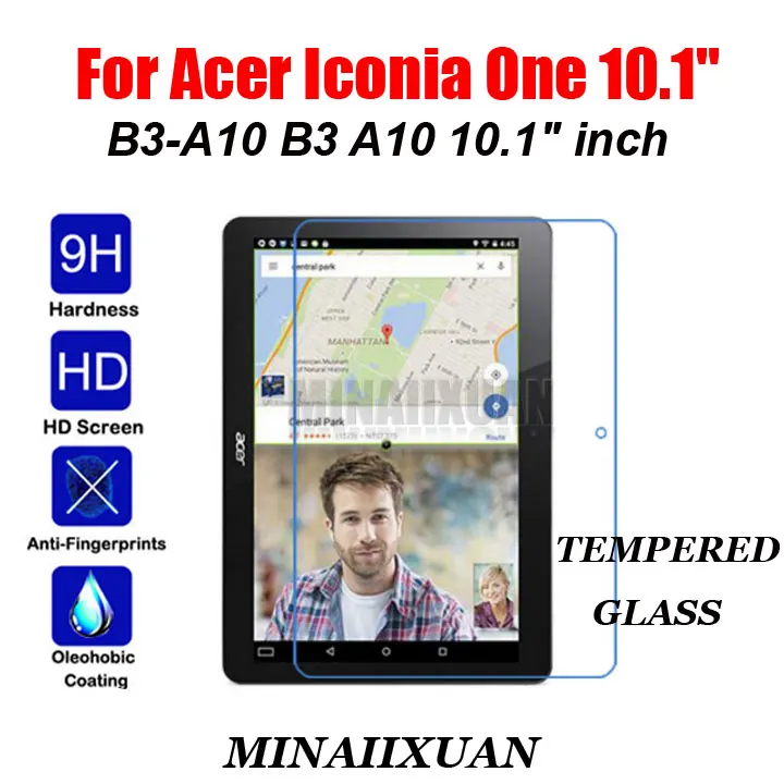 2 шт. 9 H закаленное Стекло пленка для acer Iconia One 10 B3-A10 B3 A10 10,1 дюймов планшет HD фильмов анти-разбиться Экран протектор Фильмы