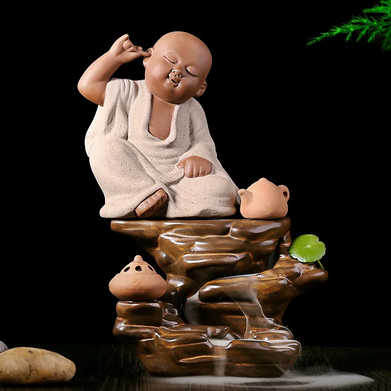 

Q version of the little Sami back censer ceramic high aromatic incense cone incense smoke waterfall tours with s