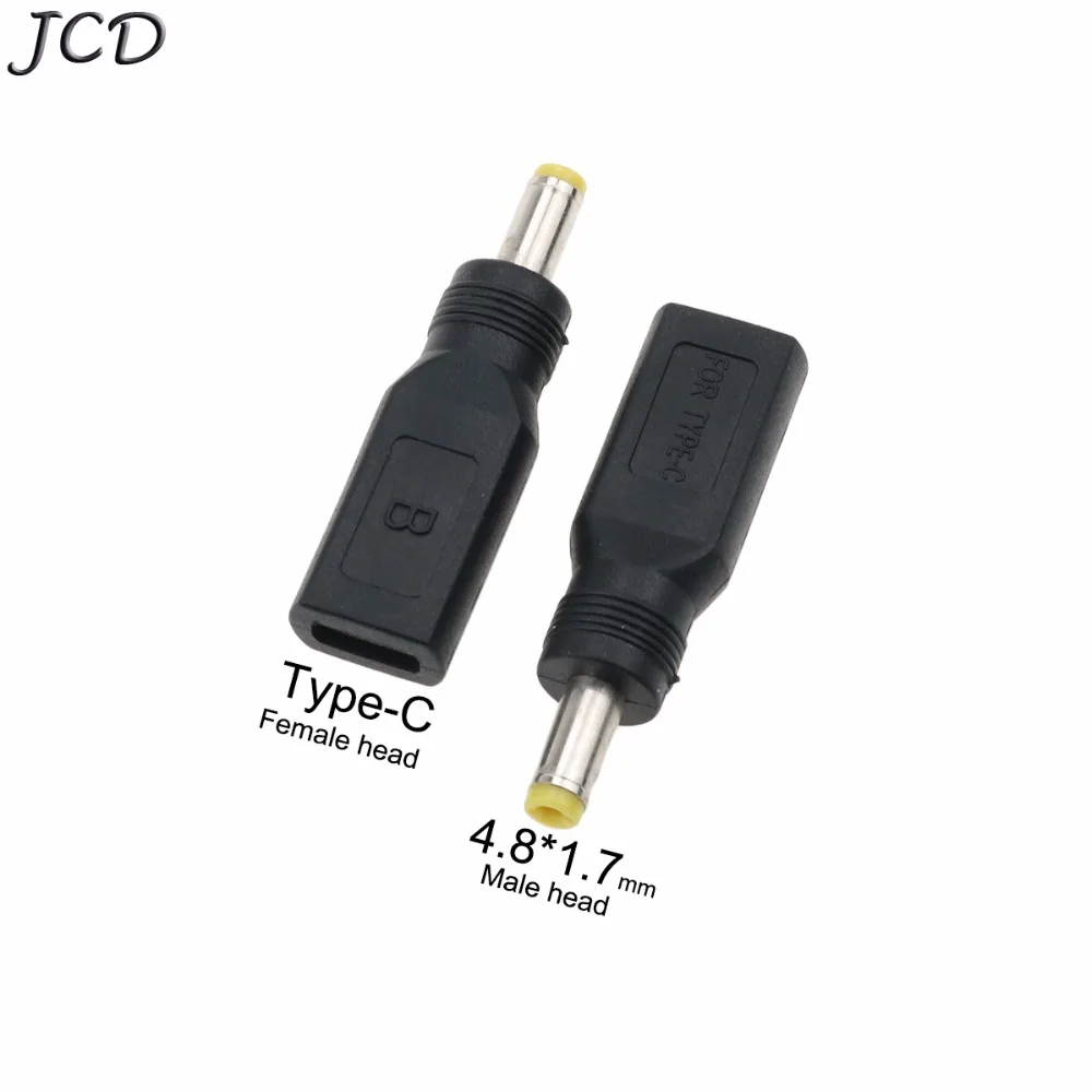 JCD Yeni Tip C USB C Kad n 4 8mm X 1 7mm 5 5 2 1mm Erkek DC G arj 