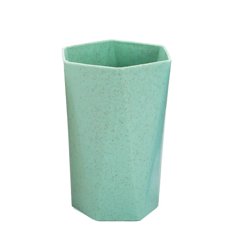 Mouthwash Cup Wash Cup Geometry Couple brush teeth Cup Nordic Wind Water Cup Wheat Straw Toothbrush Holder Geometric (4)