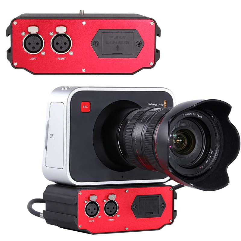 Saramonic микрофонный аудио адаптер микшер BMCC-A01 для камера blackmagic Cinema с двухканальными XLR входами камера BMCC