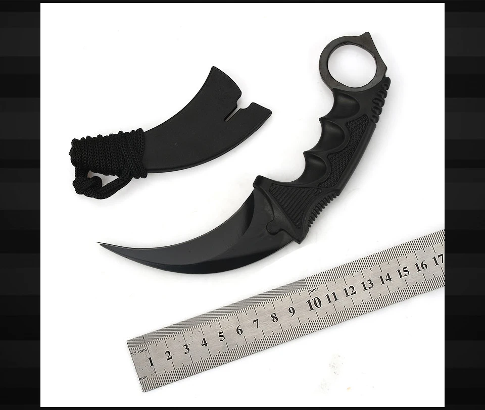 JelBo ручные инструменты 1 шт. Karambit нож в стиле игры "Counter-Strike" нож с оболочкой для выживания на открытом воздухе охотничьи Тактические Ножи коготь кемпинг