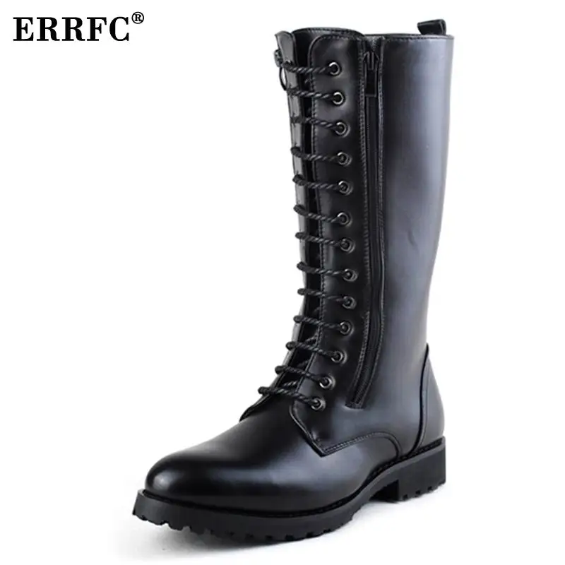 mens knee high biker boots