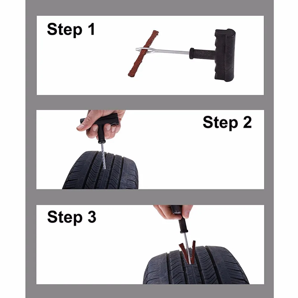 6PCS Car Tire Repair Tool Tire Repair Kit Studding Tool Set Auto Bike Tubeless Tire Tyre Puncture Plug Garage Car Accessories 6PCS Car Tire Repair Tool Tire Repair Kit Studding Tool Set Auto Bike Tubeless Tire Tyre Puncture Plug Garage Car Accessories