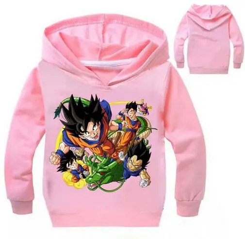 Толстовки для мальчиков с героями мультфильмов Dragon Ball Z Goku DBZ, толстовки для девочек, верхняя одежда, Весенняя детская одежда, детская одежда с длинным рукавом и капюшоном - Цвет: style 10