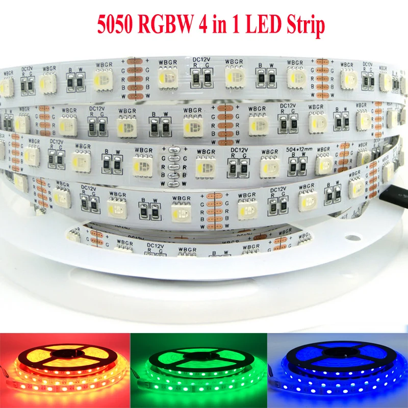 4 in 1 led chip RGBW Strip Waterproof IP65 LED RGBW RGBWW 5050 12V/24V
