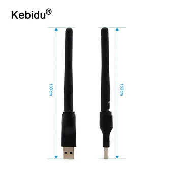 

kebidu New 150Mbps USB 2.0 RT5370 WiFi Wireless Network Card 802.11 b/g/n LAN Adapter with rotatable Antenna for PC Laptop