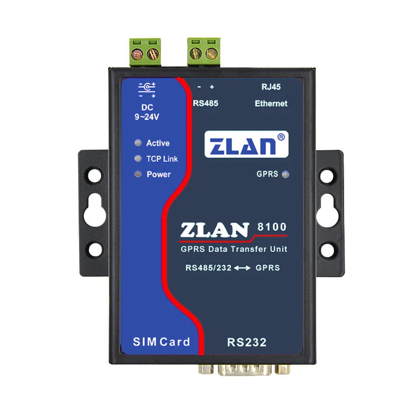 GPRS Серийный порт сервера RS232/485 к DTU беспроводной передачи данных модуль ZLAN8100 |
